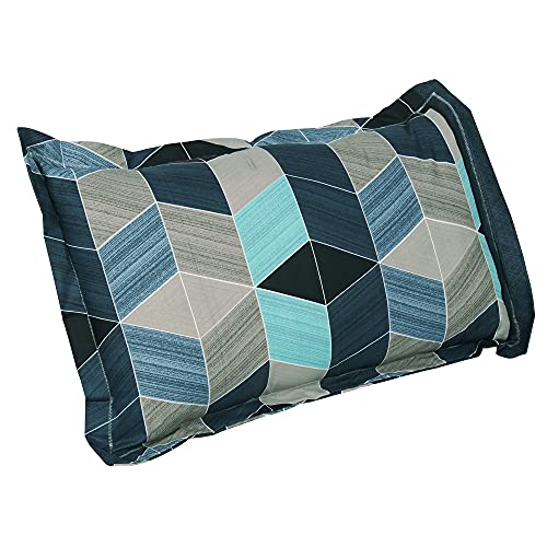 Image of Story@Home Spark Collection 210 TC Single Bedsheet with a Pillow Cover, Ivory and Navy Blue