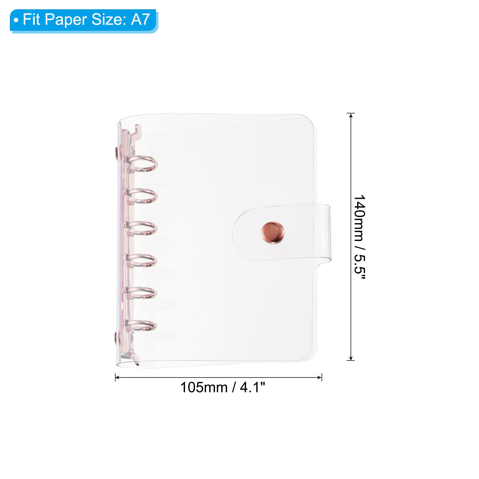 PATIKIL A7 Clear Binder Cover - Image 2