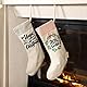 Papierdrachen Weihnachtssocke | Weihnachtsstiefel | Weihnachtsstrumpf zum Befüllen | Zum Aufhängen an Kamin, Treppe | Geschenksack - Geschenkverpackung - Leinen - Set 4