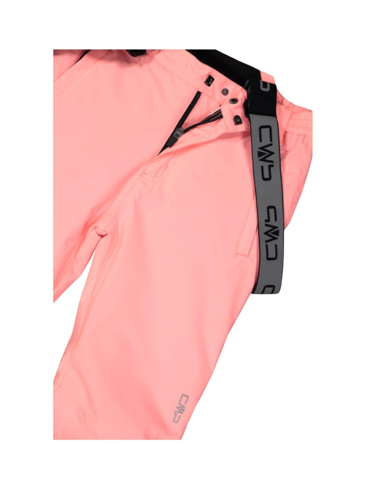 CMP Clima Protect Pantalon de ski pour enfant avec bretelles amovibles Rose