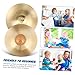 LIFKOME Heartbeat Cymbals for Children 1 Pair Hand Cymbals Brass Marching Instrument Great for Ages
