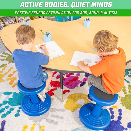 Image of GoSports 14 Inch Wobble Chair - Sensory Stool for Active Kids - ADHD Chair for Classrooms or Home