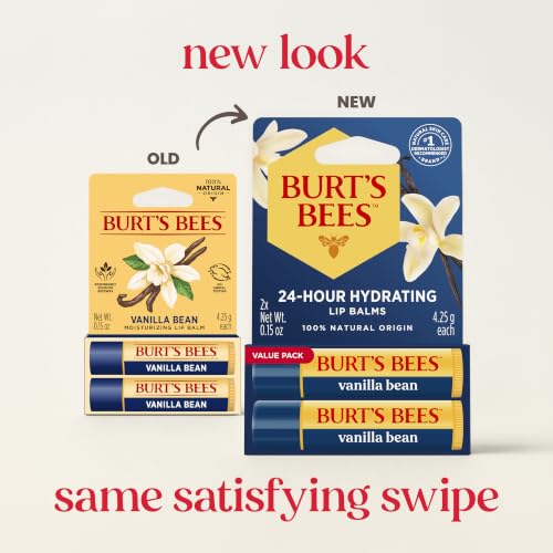 Burt's Bees Lip Balm, Vanilla Bean, 0.15 oz., 2 Tubes - image 2