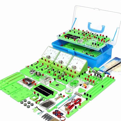Kit de experimentos de física para electricidad y magnetismo - Kit básico de inicio de circuito para laboratorios de ciencias de escuela secundaria y estudiantes junior, experimentos de