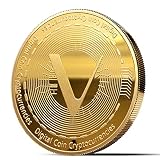 innoGadgets® Physische Vechain Medaille mit 24-Karat Echt-Gold überzogen. Wahres Sammlerstück mit Schutzhülle, Münzkapsel. Perfekt für jeden Vechain-Fan