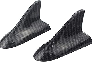 2 PCS Universal Auto Car Shark Fin Roof Antenna for Decoration ONLY, Shark Fin Design Car Decorative Antenna
