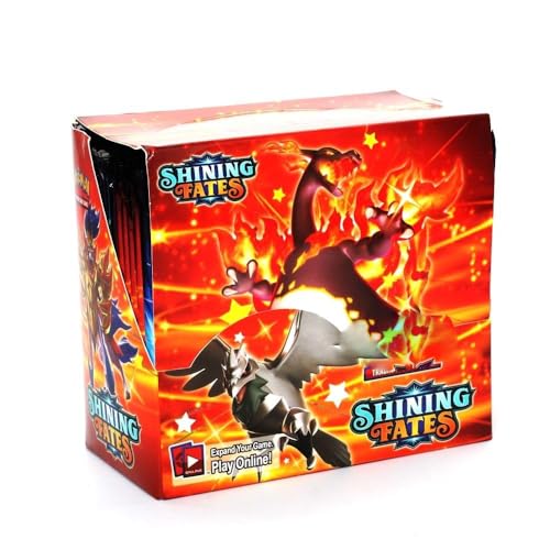 Image of Pokemoon TCG 50 Cardds Bundle | 5 Packs of 10 Random Collectible Trading Cardds | Surprise Cardd Set for Kids & Collectors (Shining Fates 5 Pack 50 Cards)