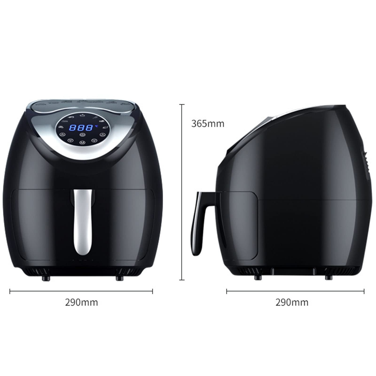 Amazon.co.jp: 8L大容量家庭用エアフライヤー、7プリセットメニュー