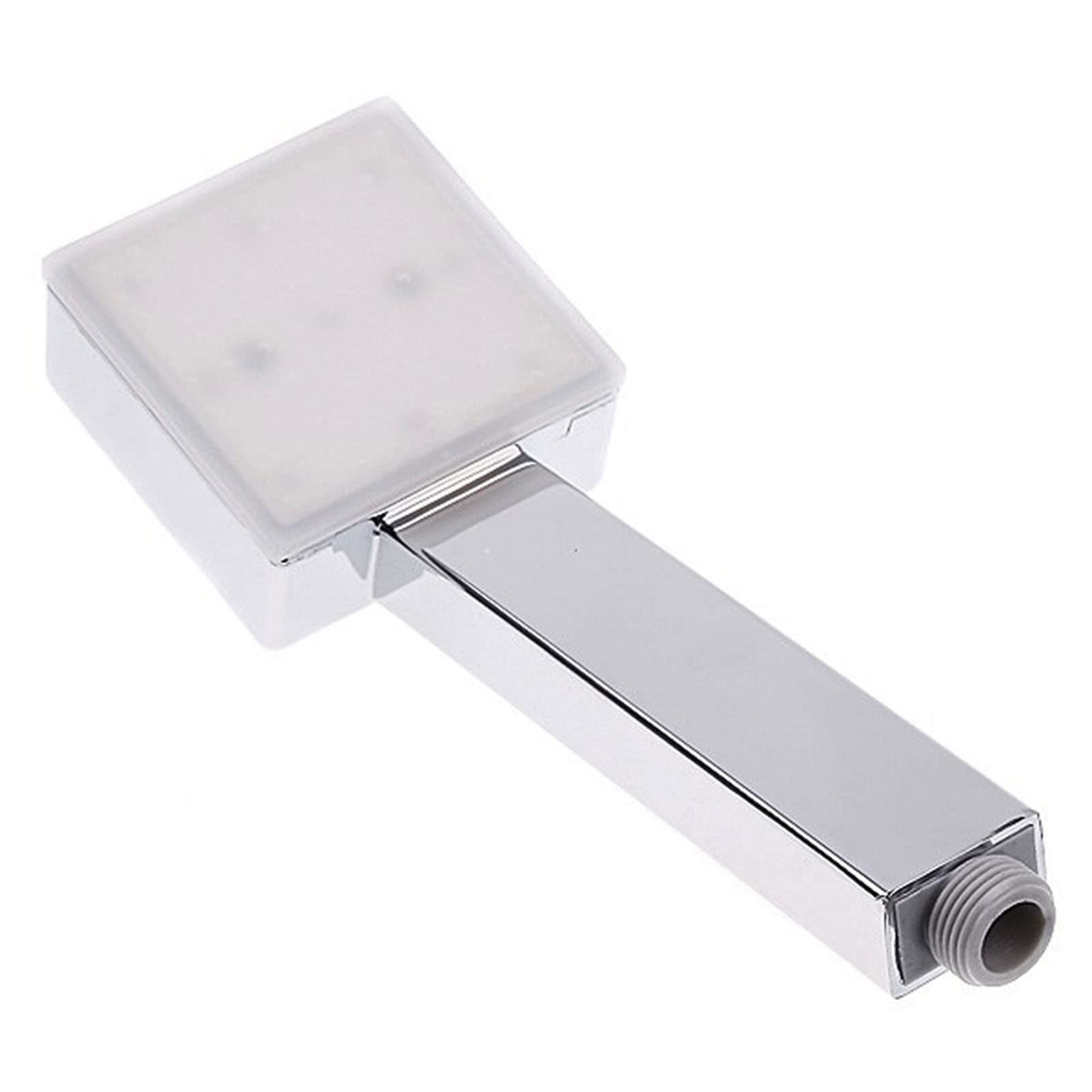 JSMYHigh-Pressure LED Shower Head Handheld Shower Water Saving Handheld Spray - Color Changes with Water Temperature