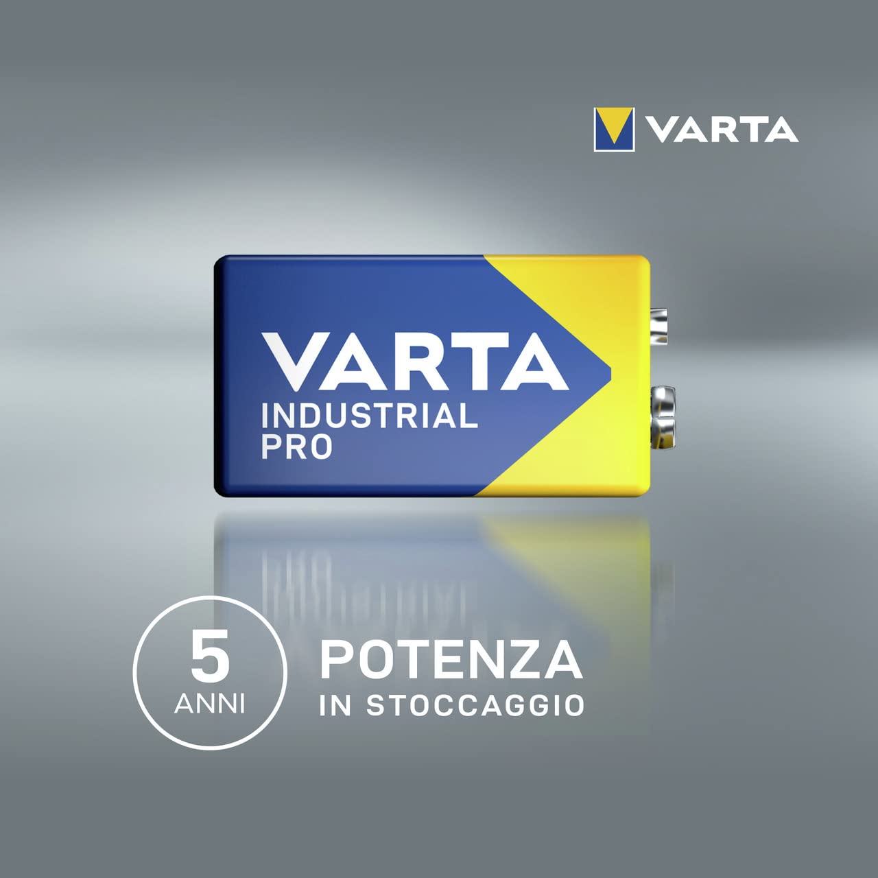 VARTA Industrial Batterie 9V Pacco di Batteria alcaline 6LR61 - Confezione da 20, Made in Germany