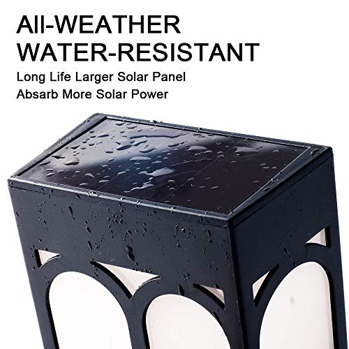 Solar Deck Lights, Led Outdoor Garden Decorative Wall Mount Fence Post Lighting, 6 Packs