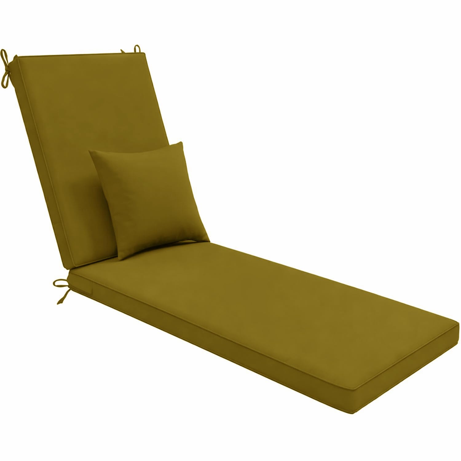 Matelas de Transat Rayé Imperméable, Coussin Chaise Longue avec Appui-tête, Antidérapant Épais pour Jardin Piscine Plage et Terrasse