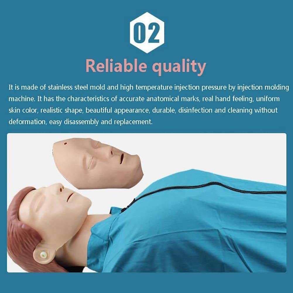 Modèle De Corps Humain Complet d'urgence Médicale Mannequin De Formation De Réanimation Premiers Soins Compressions Thoraciques Simulateur Formation À La Respiration Artificielle Éducatif