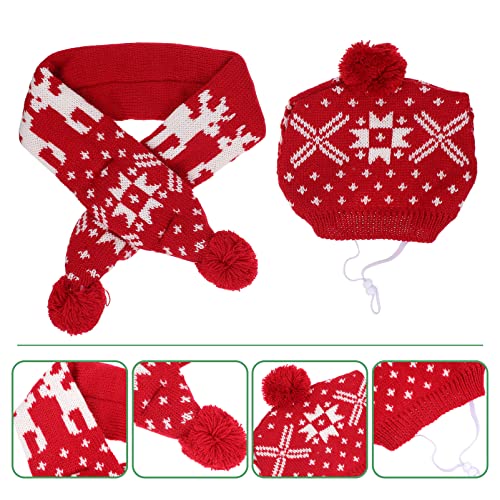 Disfraz Navidad para Perro con Sombrero y Bufanda miniatura 2