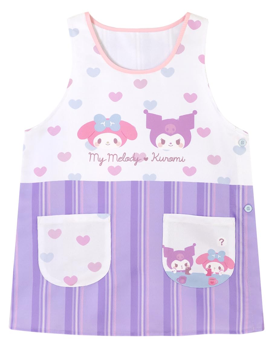 Sanrio My Melody Apron, M and L Sizes, Purple