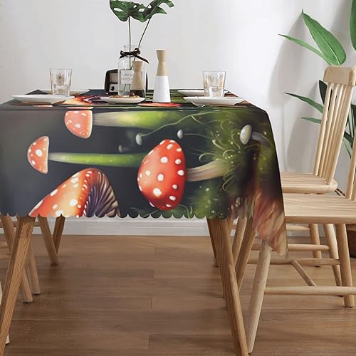 Nappe de cuisine rectangulaire champignons lavable contre les taches - 4