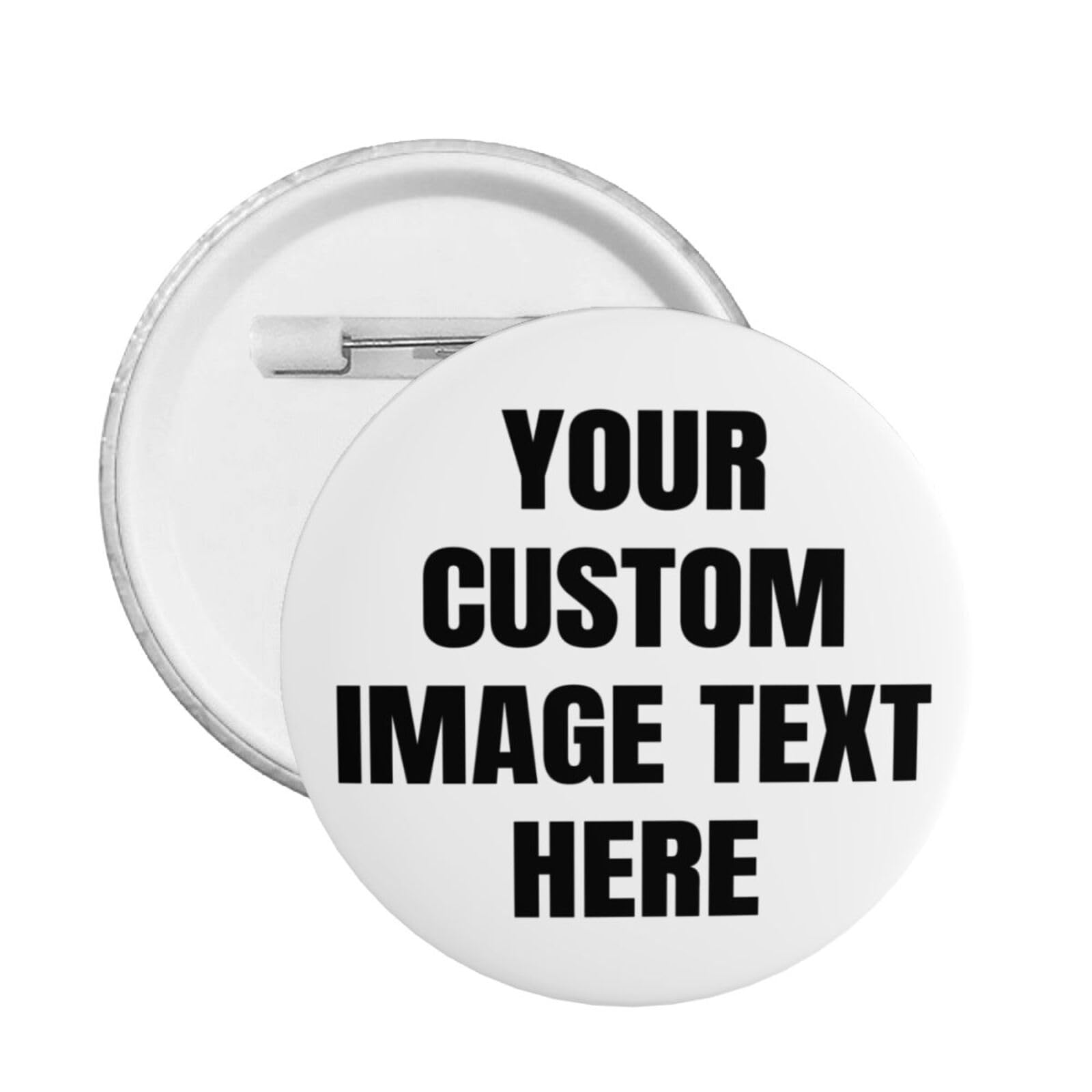 Custom Pins Custom Buttons Badge Personalized Button Pin Pinback Make Your Own Pins Funny Gifts For Father Mother Friends Classmates Small 1.2in