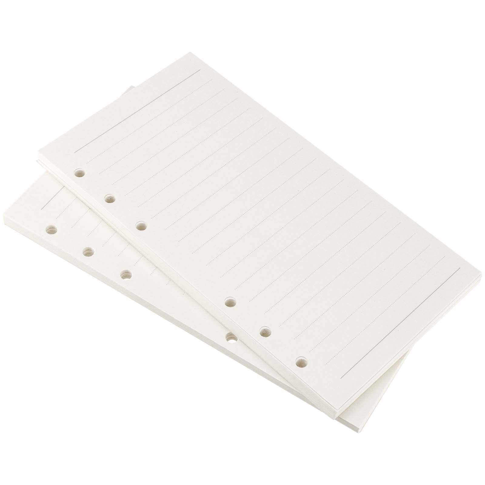 PINGEUI Lot de 10 feuilles de papier de remplissage ligné A6, 95 x 170 mm, perforées à 6 anneaux, papier ligné ligné pour bureau, journaux, agenda, planificateur et projets de bricolage