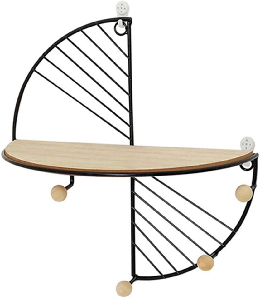 Iron Art Storage Display Shelf Wall Hanging Rack Living Room Decorative Frame Office Home Accessory