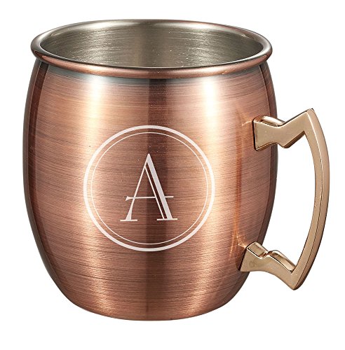 Visol Kremlin Moscow Mule 20Oz Mug With Personalized Engraving Of Initial (Antique Copper) #TOP1