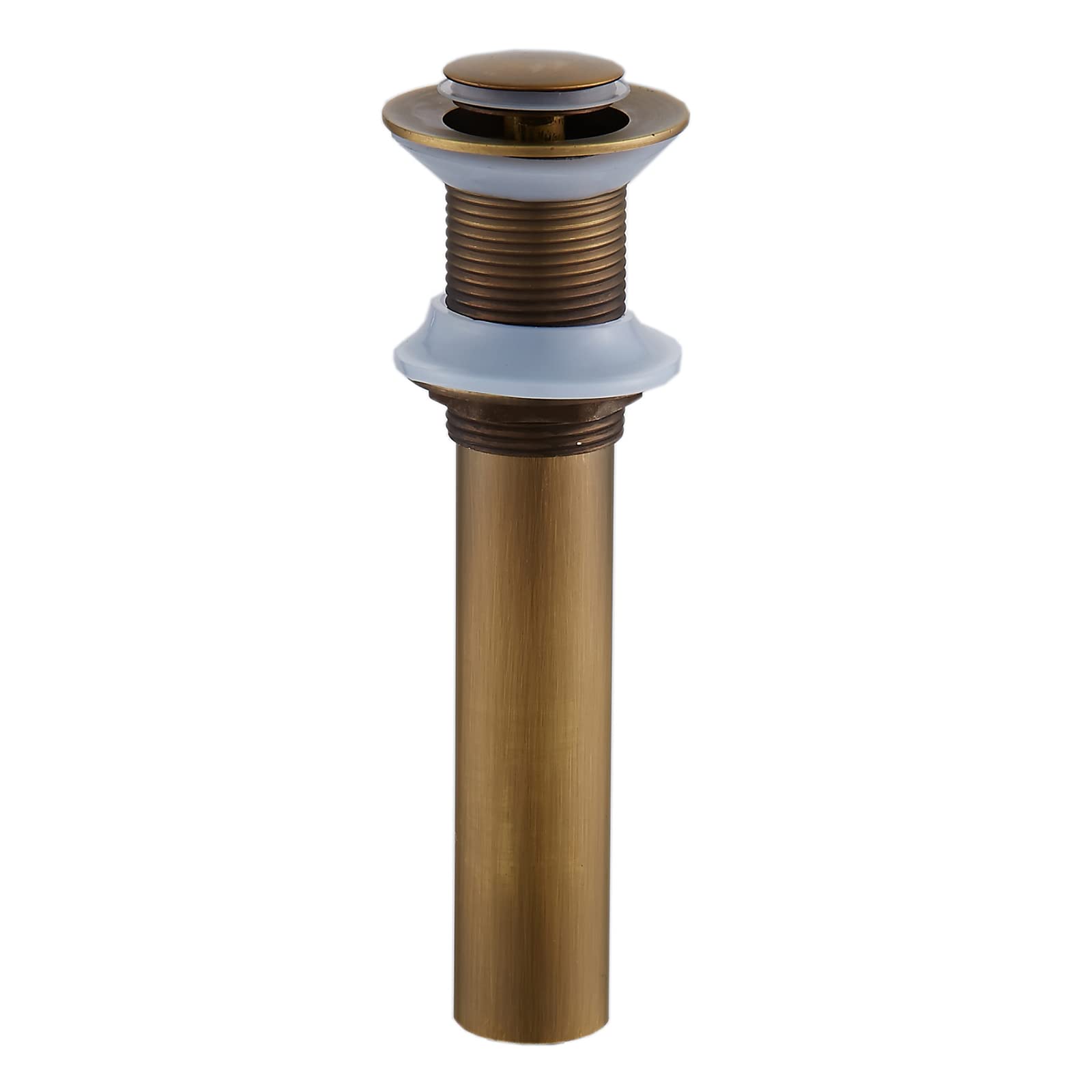 Piletta Lavabo Bagno senza Troppopieno Piletta Bidet Universale Piletta Lavandino Ottone Pop-Up Rustico G1 1/4“ Per Rubinetti Lavello Da Cucina,B