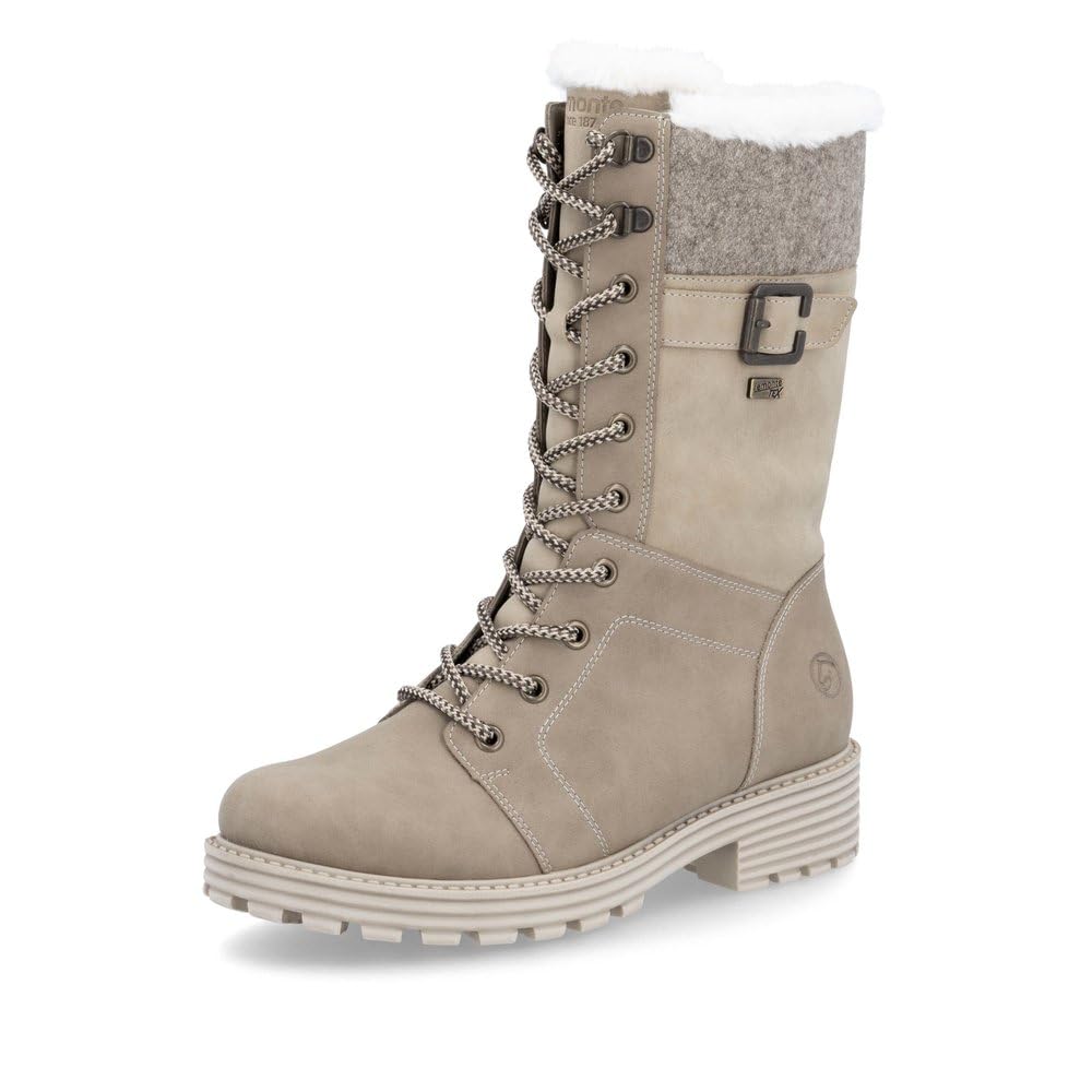 Remonte Damen Schlupfstiefel D0W72, Frauen Stiefel,lose Einlage,wasserabweisend,remonteTEX
