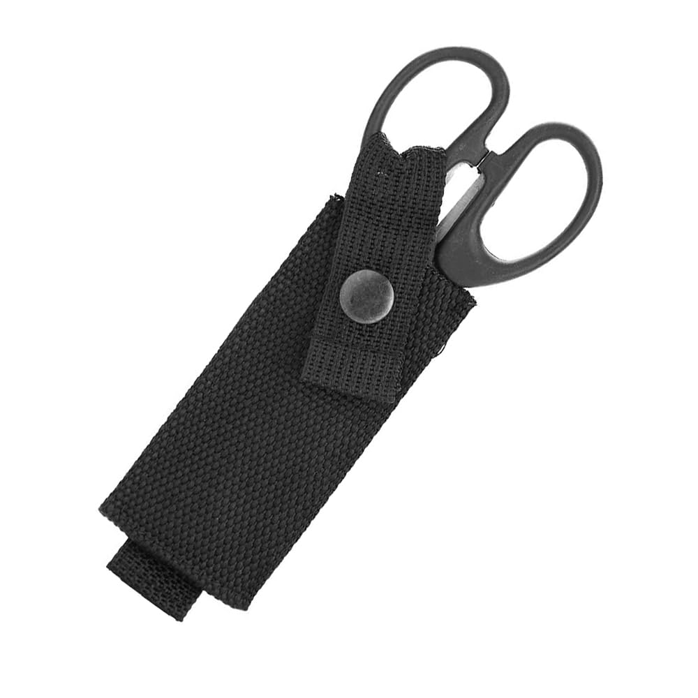 Sarini Bolsa para cinturón de Tijera, Funda de Lona para Tijera, Soporte para cinturón de Tijera, minifunda Protectora, Accesorios para cinturón de Herramientas paramédicos