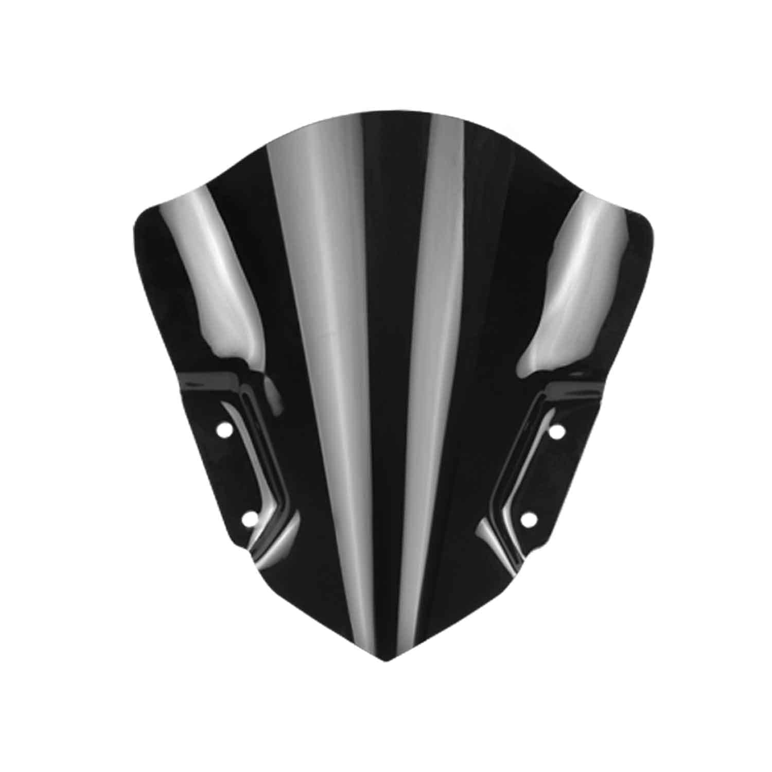MT 15 Short Visor Windshield Windshield Wind Deflector 2.0 Dark Black Colour-image-26
