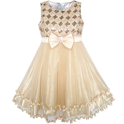 Sunny Fashion Girls Dress Purple Flower White Tulle Pleated Wedding Party