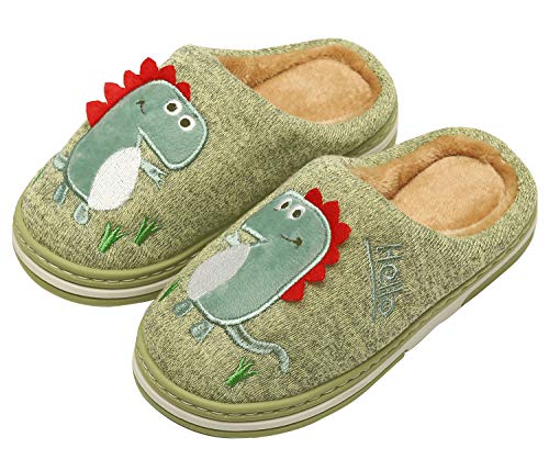 INMINPIN Pantuflas Niños Dinosaurio Verde 35/36