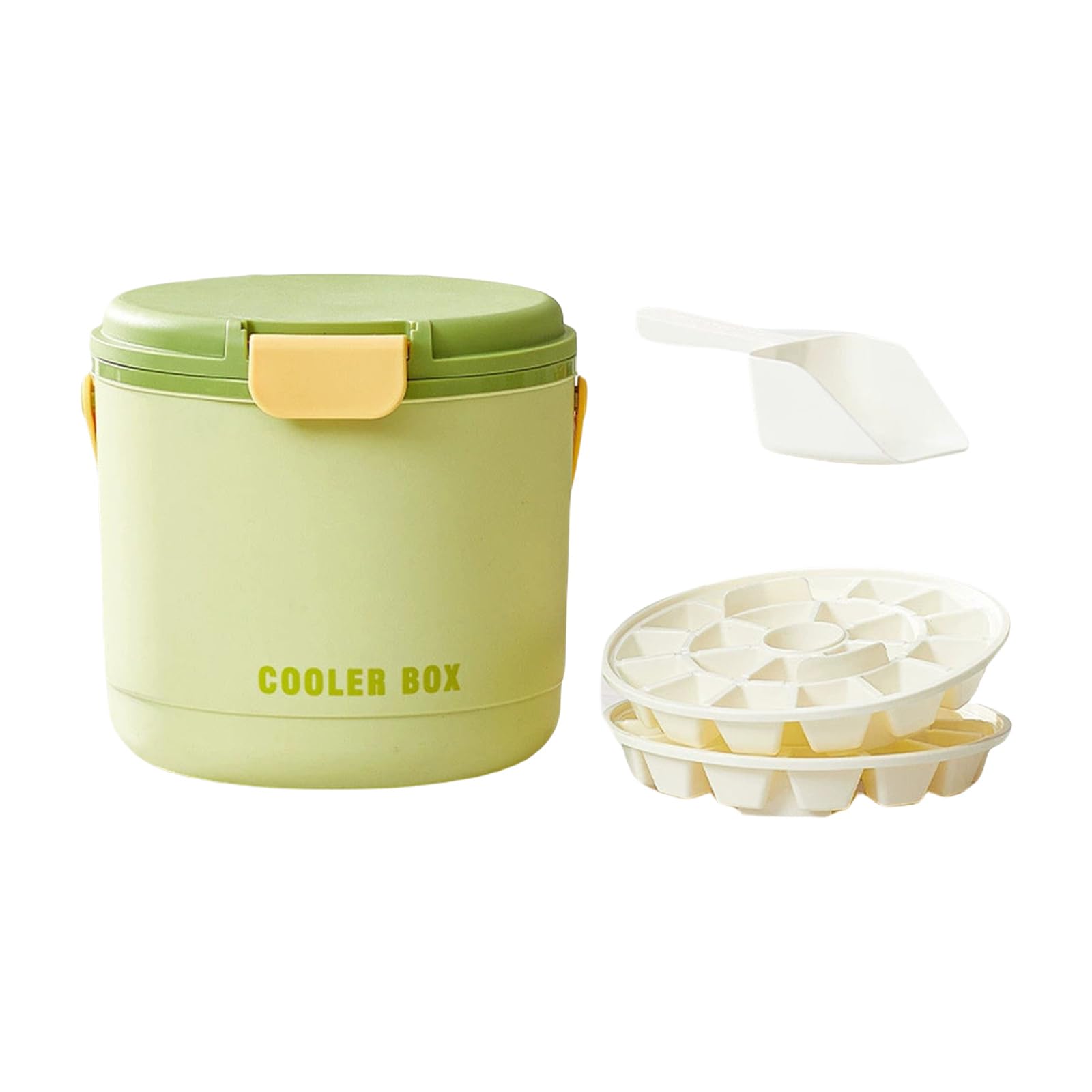 Kalttoy Cubes Tray Ice Cubes Molds Ice Maker Tray Molds Storaging Bin Suitable for Beverages Juices Insulated Bucket