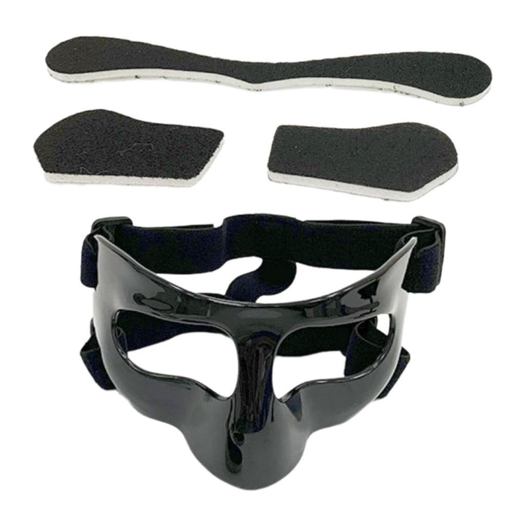 HEAVENGLOW Basketball Mask Sports Face Shield Mask for Athletic Workout Softball Soccer 15cmx10cm|Sporting Goods | Team Sports | Basketball |1 Face Nose Protector with Sponge Cushion-picture-31