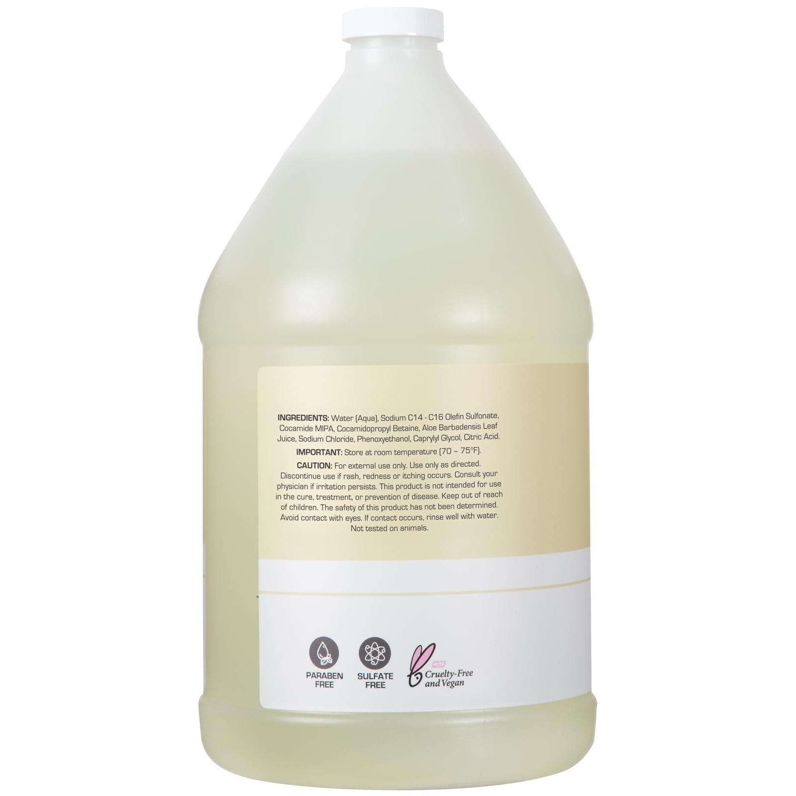 Ginger Lily Farms Club & Fitness Champú hidratante para todo tipo de cabello, 100% vegano y libre de crueldad, sin fragancia, recambio de 1 galón (128 ml)