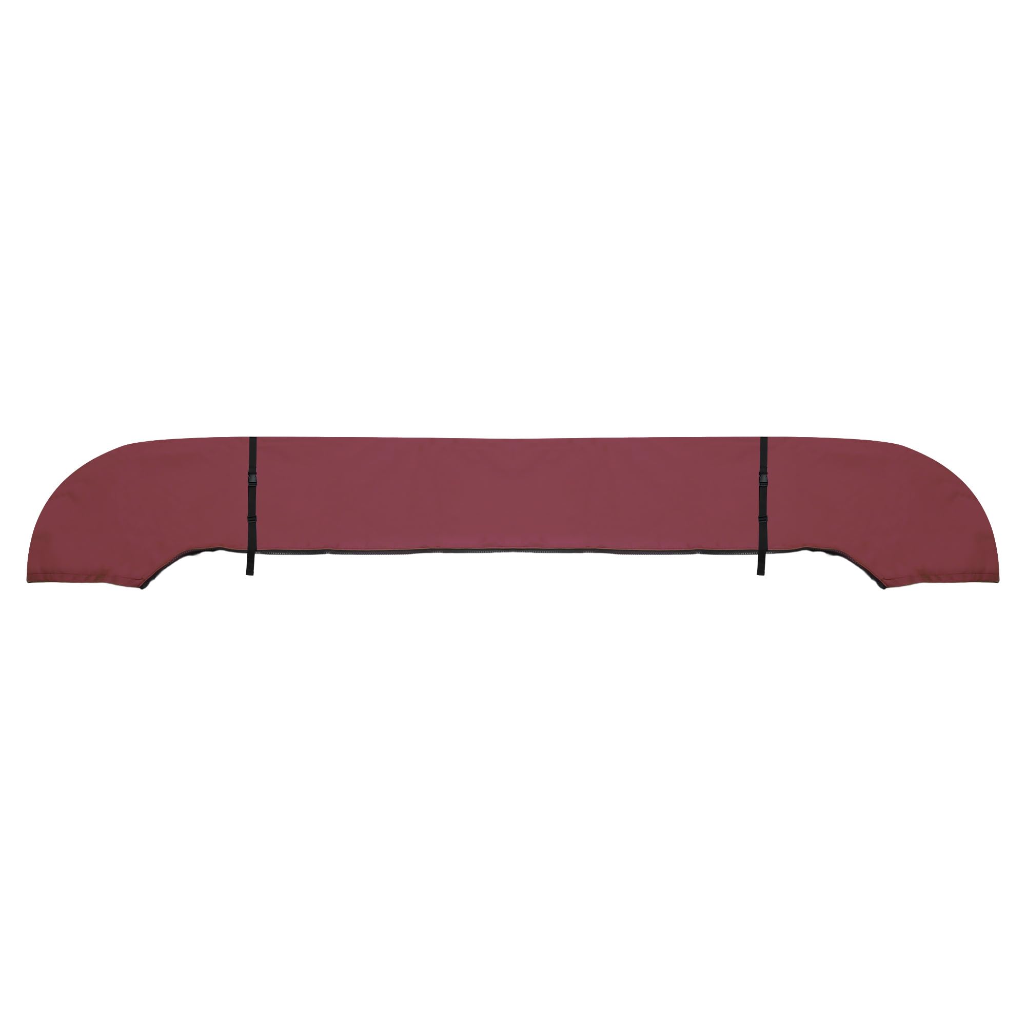 X AUTOHAUX Square Frame Bimini Top Storage Boot Cover with 2 Fixed Straps Waterproof Boat Bimini Storage Bag 600D Polyester Canvas Sun Resist 79"-84" W Universal for 3 Bow 4 Bow Wine Red 1Set