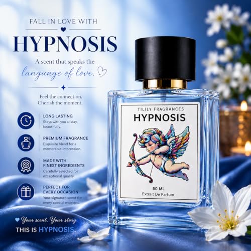 Image of 50ML Luxury Hypnosis Cologne Perfume for Men & Women with Original Cupid Charm Formula | 𝐎𝐫𝐢𝐠𝐢𝐧𝐚𝐥 New Formulation | Magetic Charm | Luxury Cologne for Men-Infused Original Formula, Charm unisex Long Lasting Magnet Fragrances Perfume (Pack of 1)