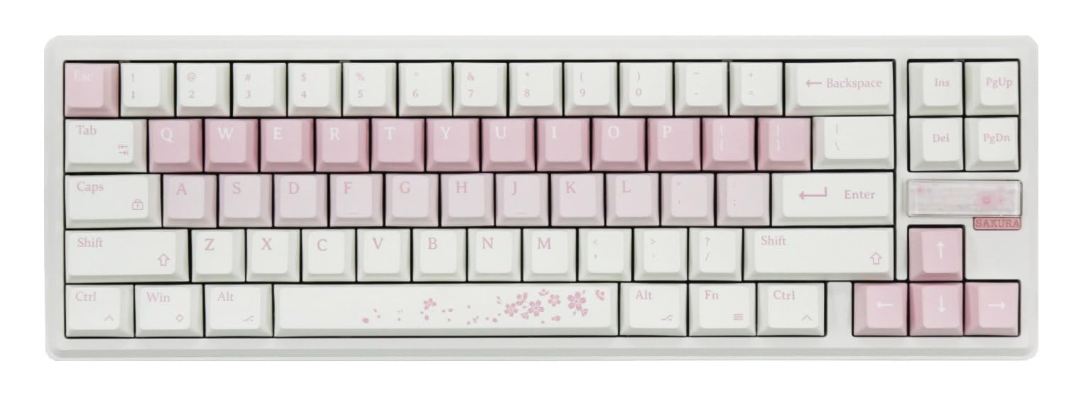 Varmilo Sword68 Sakura Aluminum 65% Hotswap Wireless RGB Mechanical Keyboard (Kailh Prestige Silent)