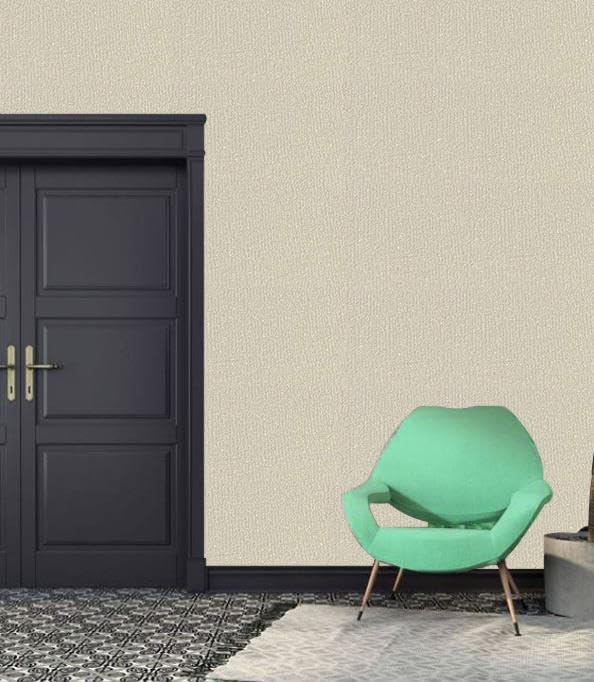 RENKLİ DUVARLAR 50x280cm Krem Folyolu Yapışkanlı Isı Ve Ses Yalıtımını Destekler Boyanabilir Duvar Paneli Kağıdı