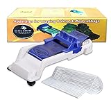 Sushi Maker Machine Kit Includes 1 x Sushi Mat, 1 x Dolma Sarma Roller/Vegetable Meat Roller/Stuffed Grape Leaves Cabbage Rolling Tool for Beginners and Children