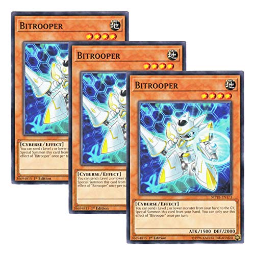Amazon.co.jp: 【 3枚セット 】遊戯王 英語版 MP18-EN173 Bitrooper