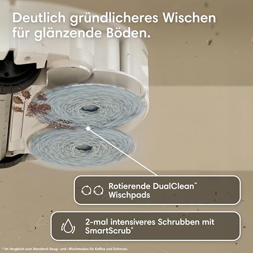 Roomba Plus 415 Saugroboter, AutoWash Basis, selbstreinigende Wischpads – Ansicht 4