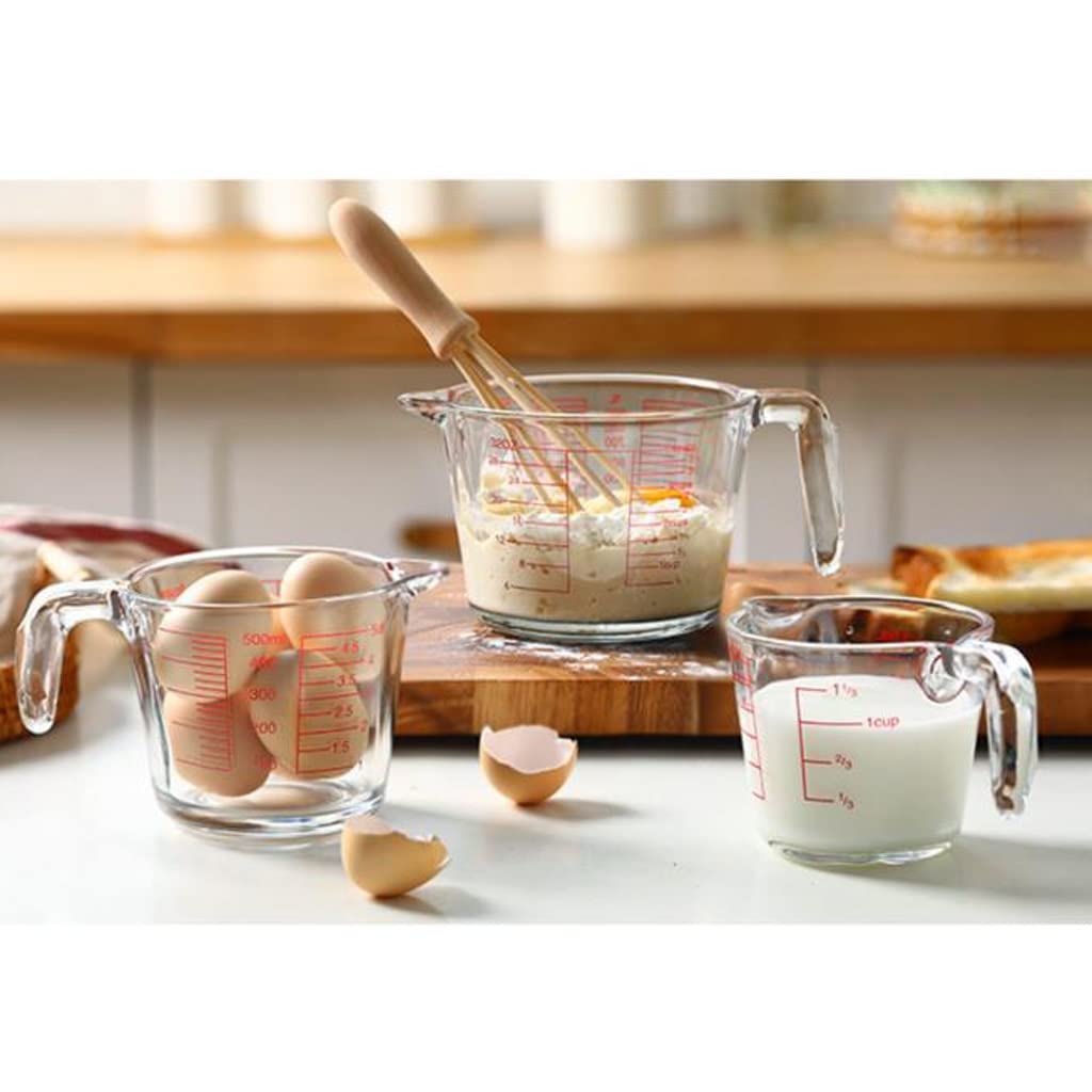 Tasse à mesurer en Verre avec échelle Ménage de qualité Alimentaire résistant aux Hautes températures ML Tasse à mesurer Tasse à œuf battu Cuisson Durable (Taille : 1000 ML) (1000 ML)