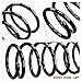 A-Premium 2Pcs Rear Suspension Coil Spring Set Compatible with Toyota Corolla 1993-2002 1.6L 1.8L, Driver and Passenger Side