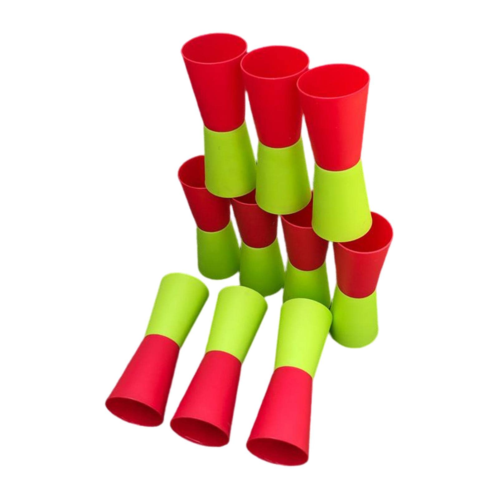 10Pcs Flip Cups Agility Training Running for Basketball Indoor Red Green-image-36