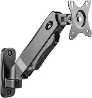 ELG, F410, Suporte Articulado de Parede, Pistão a Gás, Design Ergonômico e Ajustável, Monitores 17'' a 34'', Preto