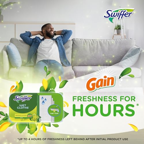 image for Swiffer Sweeper Wet Mopping Cloths, Multi-Surface Floor Cleaner with G