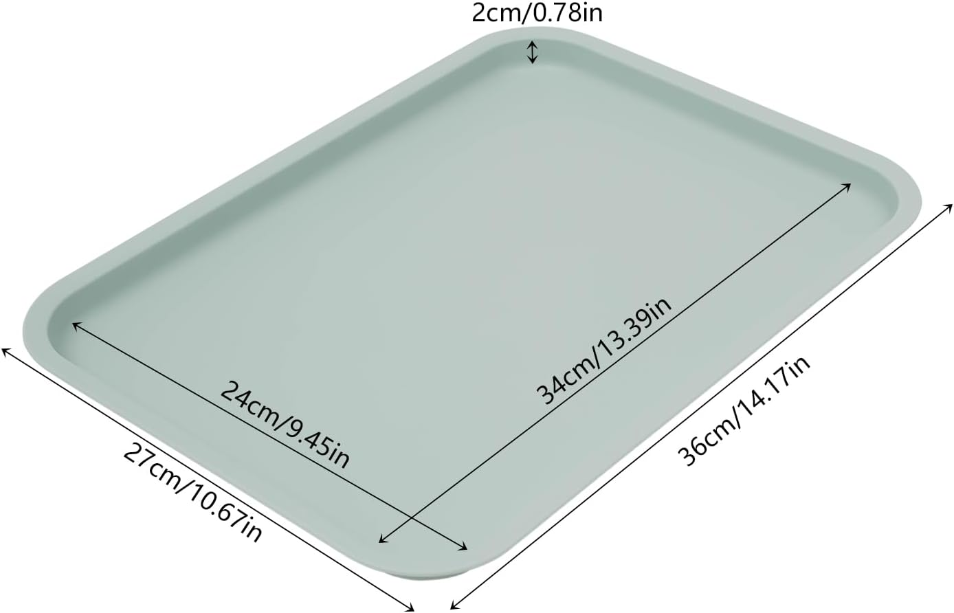 Fast-Food-Tabletts, Cafeteria-Tabletts, Rectangle Serving Tray, 24 Pcs Stackable Cafeteria Tabletts, for Fast Food Restaurants, Cafeterias, Kitchens, Hotels, Restaurants, Snack Bars (Blue)