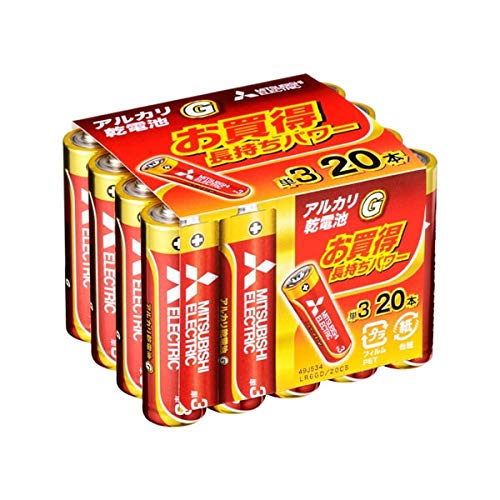 三菱電機 乾電池 アルカリG アルカリ乾電池 単3形 20本パック LR6GD/20CS
