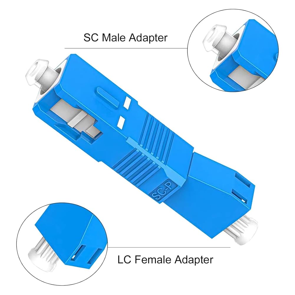 SC A LC Adattatore Fibra Ottica Femmina 9/125UM SC/UPC a LC/UPC Connettore per Misuratore Potenza Ottica