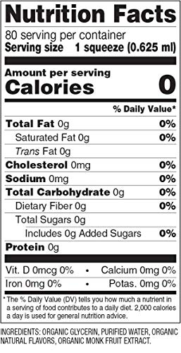 SweetLeaf Liquid Monk Fruit Drops