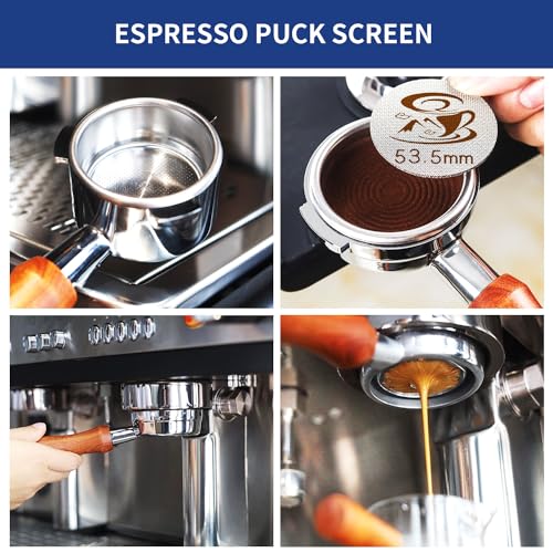 Aeglemana 2 pacotes de telas de disco expresso de 53,5 mm - kit de filtro de nogueira feito à mão -
